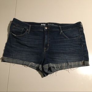 Mossimo High Rise Blue Denim Shorts